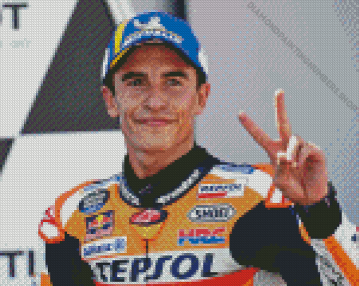 Marc Marquez Diamond Painting