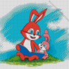 Red Rabbit Diamond Painting