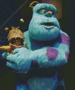 Sulley And Boo Diamond Painting