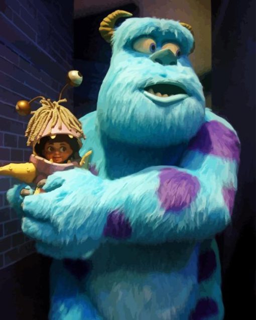 Sulley And Boo Diamond Painting