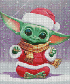 Baby Yoda Christmas Diamond Painting