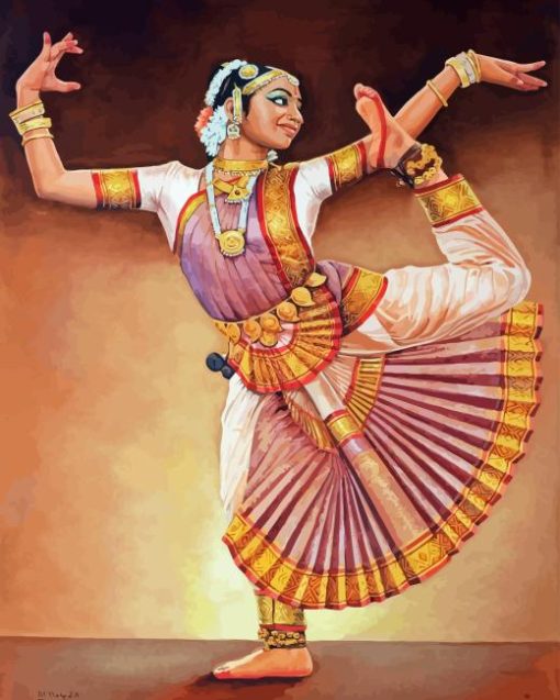 Bharatanatyam Dancer Diamond Painting