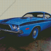 Blue Dodge Charger 1970 Diamond Painting