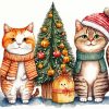 Christmas Cat Diamond Painting