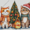 Christmas Cat Diamond Painting