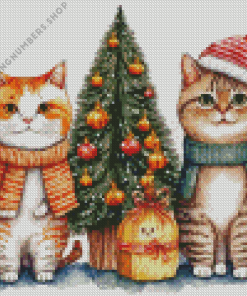 Christmas Cat Diamond Painting