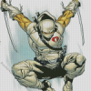 G I Joe Storm Shadow Diamond art