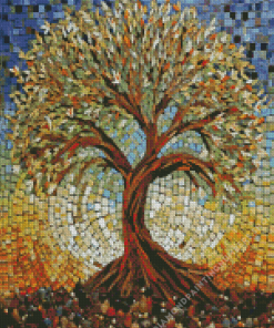 Mosaic Tree Art Diamond Painting