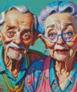 Old Couple Diamond Painting