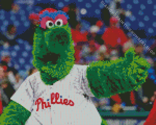 Phillie Phanatic Diamond Painting