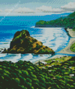 Piha Beach Diamond Painting