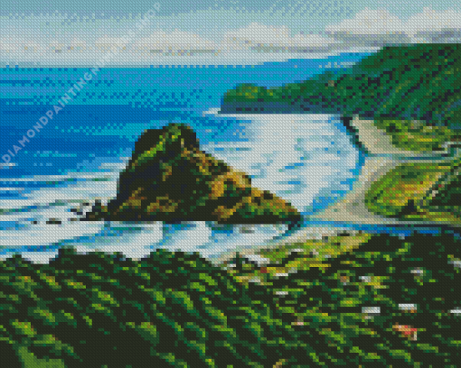 Piha Beach Diamond Painting