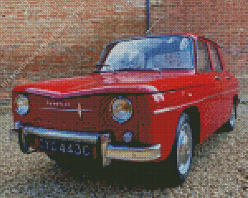 Renault 8 Car Diamond art