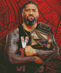 WWE Jey USO Diamond art