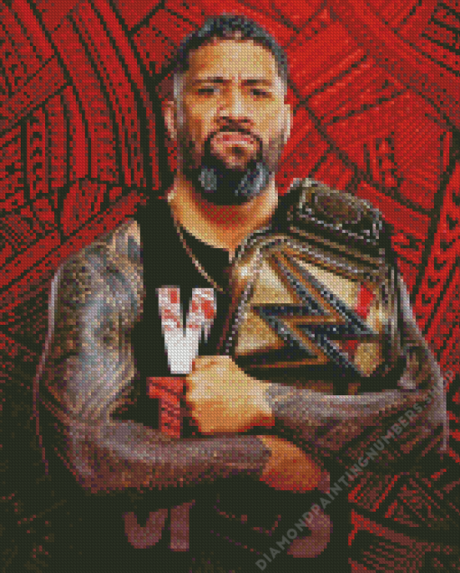 WWE Jey USO Diamond art