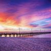 Biloxi Pier At Sunset Diamond Painting