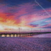 Biloxi Pier At Sunset Diamond Painting