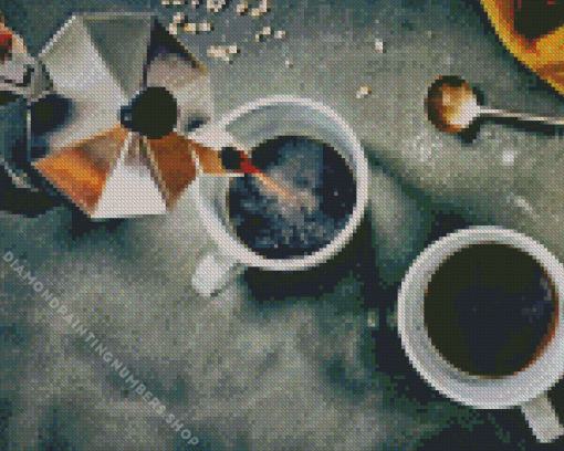 Moka Pot Diamond Painting