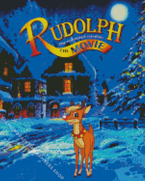 Rudolph the Red Nosed Reindeer Diamond Painting