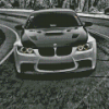 Black And White BMW Car Diamond Painting