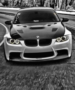 Black And White BMW Car Diamond Painting