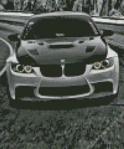 Black And White BMW Car Diamond Painting