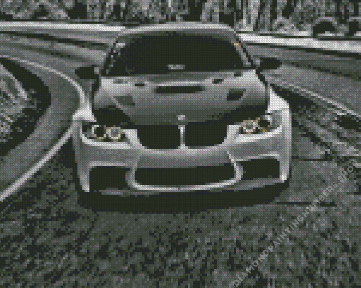 Black And White BMW Car Diamond Painting