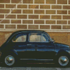 Black Fiat 500 Diamond Painting