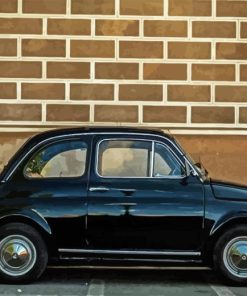 Black Fiat 500 Diamond Painting