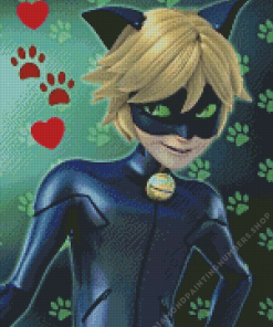 Cat Noir Adrien Agreste Diamond Painting