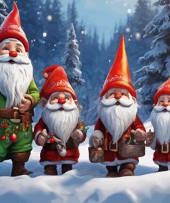 Christmas Dwarfs Diamond Painting