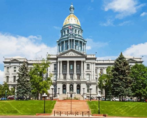 Denver Colorado State Capitol Diamond Painting