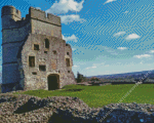 Donnington Castle Landscape Diamond Painting