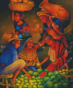 Fruit Sellers Diamond Painting