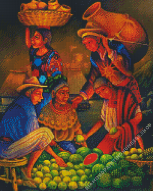 Fruit Sellers Diamond Painting