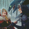 Hiccup and Astrid Diamond Painting