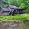 Mabry Mill Landscape Diamond Painting