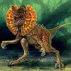 Mad Dilophosaurus Diamond Painting