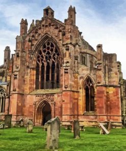 Melrose Abbey Monastery Diamond Painting