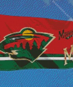 Minnesota Wild Flag Diamond Painting