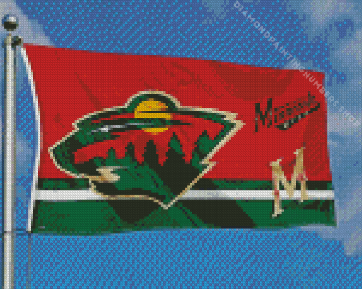 Minnesota Wild Flag Diamond Painting