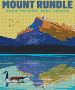 Mount Rundle Poster Diamond Painting