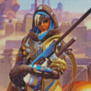 Overwatch Ana Diamond Painting