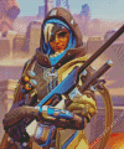 Overwatch Ana Diamond Painting