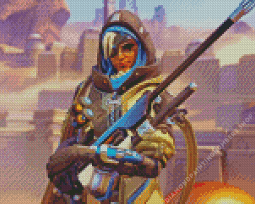 Overwatch Ana Diamond Painting