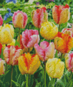 Parrot Tulips Field Diamond Painting