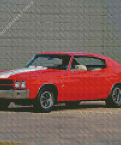 Red Chevelle Super Sport Diamond Painting