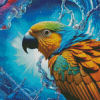 Splash Parrot Diamond Painting