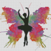 Splatter Butterfly Ballerina Diamond Painting