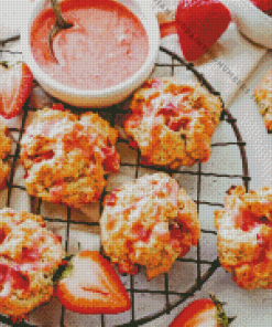 Strawberry Biscuits Diamond Painting